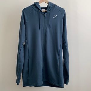 Gymshark•Blue Zip-Up Hoodie